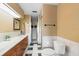 Bathroom featuring a shower and sink with vanity at 4145 Rambler Ave, St Cloud, FL 34772
