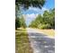 Street view surrounded by mature trees with grass on either side of the road at 7380 Orange Ave, Indian Lake Estates, FL 33855