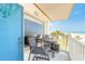 Enjoy the ocean breeze and scenic views from this cozy balcony with seating at 935 S Atlantic Ave # 363, Daytona Beach, FL 32118