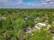 Beautiful aerial view of a home surrounded by lush greenery, offering privacy and tranquility at 102 Judges Ln, Port Orange, FL 32129