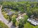 Aerial view of the neighborhood, highlighting the property's location among lush greenery and nearby homes at 102 Judges Ln, Port Orange, FL 32129