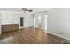 The living room features hardwood floors and access to the bathroom at 1209 James Ter, Daytona Beach, FL 32117