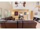 Expansive living room boasting high ceilings, ample seating, and natural light from large windows at 123 Ivydale Manor Dr, Deland, FL 32724