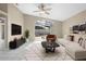 Inviting living room with stylish furniture and access to the pool area at 14634 Brightwell Ct, Orlando, FL 32824