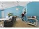 Cozy living room boasting vaulted ceilings and comfortable seating for relaxing or entertaining at 149 Angeles Rd, Debary, FL 32713