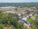 Aerial view of home and backyard landscaping, showcasing a serene residential neighborhood and proximity to development at 1617 Tuscaloosa Ave, Daytona Beach, FL 32117