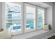 Window seat with plantation shutters overlooking the pool area for relaxing views at 165 Azure Mist Way, Daytona Beach, FL 32124