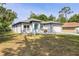 Charming single-story home featuring a well-maintained lawn and an attached two-car garage at 1738 Palm Rd, Ormond Beach, FL 32174