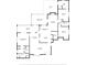 Floor plan layout of the home with labeled rooms and measurements at 20 Monroe Ave, Debary, FL 32713