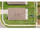 Aerial view of backyard featuring a patio, fire pit, and playground; showcasing the backyard's potential at 2000 White Pelican Ter, Sanford, FL 32771