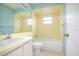 Bathroom with a bath tub, shower, and vanity at 2055 Little Farms Ct, Deltona, FL 32738
