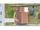 Aerial view of a well-maintained home with a large lot and backyard gazebo at 2287 Belen Dr, Deltona, FL 32738