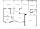 Detailed floor plan showcasing the layout of the bedrooms, kitchen, living room, and bathrooms at 2287 Belen Dr, Deltona, FL 32738