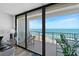 Balcony with ocean views offers outdoor seating, plants, and seamless transition from the living space at 2425 S Atlantic Ave # 1202A, Daytona Beach Shores, FL 32118