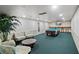 Fun game room featuring a pool table, comfortable seating, and a television for entertainment and socializing at 2425 S Atlantic Ave # 1202A, Daytona Beach Shores, FL 32118