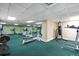 Well-equipped gym and fitness center with various machines and equipment for a full workout at 2425 S Atlantic Ave # 1202A, Daytona Beach Shores, FL 32118