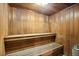 Inviting wood sauna offering residents a tranquil and therapeutic experience for relaxation and wellness at 2425 S Atlantic Ave # 1202A, Daytona Beach Shores, FL 32118