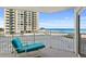 Relax on this inviting balcony with ocean views, perfect for serene mornings and calming evenings at 2967 S Atlantic Ave # 202, Daytona Beach Shores, FL 32118