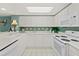 Bright kitchen featuring white cabinetry, appliances, and light countertops at 2967 S Atlantic Ave # 202, Daytona Beach Shores, FL 32118