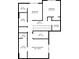 Detailed floor plan showcasing the layout of the second floor, including the bedrooms, bathrooms, and laundry room at 3049 Meleto Blvd, New Smyrna Beach, FL 32168