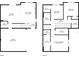 Detailed floor plans showcasing both the first and second floors, including all rooms and dimensions at 3049 Meleto Blvd, New Smyrna Beach, FL 32168