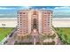 Stunning oceanfront condo building with a private beach access and manicured landscaping at 3245 S Atlantic Ave # 304, Daytona Beach Shores, FL 32118