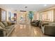 Inviting lobby area with comfortable seating, mirrors and reception desk at 3245 S Atlantic Ave # 304, Daytona Beach Shores, FL 32118