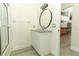 Bathroom featuring an oval mirror and a granite countertop at 340 Hampton Hills Ct, Debary, FL 32713