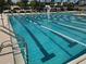 Community swimming pool with marked lanes for lap swimming at 516 Hickorywood Ave, Altamonte Springs, FL 32714