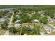 Aerial view of property with pool and yard outlined in yellow at 5496 S Nova Rd, Port Orange, FL 32127