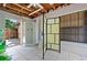 Unique bathroom with a tiled floor, stand up shower, and an exposed ceiling at 5496 S Nova Rd, Port Orange, FL 32127