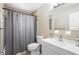 Clean bathroom with tiled shower and a single vanity at 6509 Lake Lerla Dr, Apopka, FL 32712