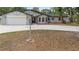 Charming single-Gathering home featuring a two-car garage and nicely manicured front lawn at 9720 Fairway Cir, Leesburg, FL 34788