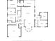 Detailed floor plan showcasing the layout of the house, including bedrooms, bathrooms, and living spaces at 9720 Fairway Cir, Leesburg, FL 34788