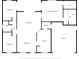 Detailed floor plan showcasing the layout of bedrooms, living areas, kitchen, and bathrooms at 1120 W Glen Falls Rd, Deland, FL 32720