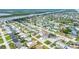 Beautiful aerial view of the charming neighborhood surrounded by nature and waterways at 114 Ocean Aire N Ter, Ormond Beach, FL 32176