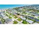 Aerial view of the neighborhood close to the beach and the ocean at 114 Ocean Aire N Ter, Ormond Beach, FL 32176