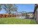Expansive backyard with a screened in pool and patio, offers plenty of space for activities at 1194 Balfour Dr, Deltona, FL 32725