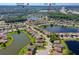 Aerial image highlights the neighborhood's convenient access to Spruce Creek High School, Lowes, and Target at 1233 Girog Ave, Port Orange, FL 32129