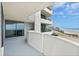 Curved balcony with ocean views, and a sleek design overlooking the sandy beach at 1420 N Atlantic Ave # 202, Daytona Beach, FL 32118