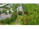 Aerial view highlighting property lines, mature trees, and spacious backyard, providing a sense of privacy at 191 Sedona Cir, Daytona Beach, FL 32124