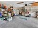 Spacious and organized garage with ample storage and workspace for various activities and projects at 2004 Quail Hollow Dr, Deland, FL 32720