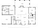 Detailed floor plan showcasing layout of rooms, including the primary bedroom, kitchen, living room, sunroom and garage at 226 Treeline Ln, Ormond Beach, FL 32174