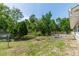 Spacious backyard featuring a wooden deck, mature trees, and green grass at 2953 Sled Rd, Christmas, FL 32709