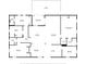 Floor plan showing layout of rooms, including living room, bedrooms, and kitchen at 2953 Sled Rd, Christmas, FL 32709