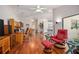 Open floor plan with a living room, dining area, and kitchen in view at 3357 Black Willow Trl, Deland, FL 32724