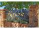 Elegant community sign featuring the name 'Riviera' in gold lettering, set against a brick base at 4297 Regal Town Ln, Lake Mary, FL 32746