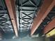Basement ceiling joists with 'pro-vent' insulation installation at 4830 Kempston Dr, Orlando, FL 32812