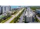 Aerial view showcasing beach access near building 12, offering convenient coastal living at 5300 S Atlantic Ave # 12-403, New Smyrna Beach, FL 32169