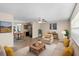 Open-concept living room featuring wood floors and neutral paint at 541 Northwestern Ave, Altamonte Springs, FL 32714